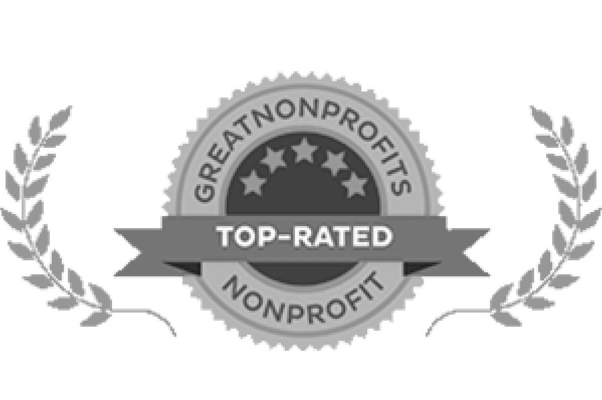 Great Non Profits badge logo grayscale
